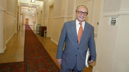 François Logerot, le 17 avril 2003, à Paris. (DANIEL JANIN / AFP)