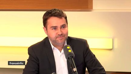 Le président-fondateur de BlaBlaCar, Frédéric Mazzella, le 16 avril 2018. (RADIO FRANCE / FRANCEINFO)