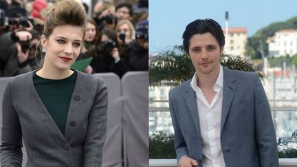 Céline Salette (mars 2013 à Paris) et Raphaël Personnaz (mai 2012 à Cannes)
 (AFP)