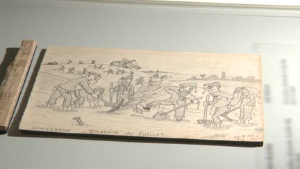 Dessin de déporté exposé au musée de la Résistance de Besançon (Doubs) (France 3 Franche-Comté)