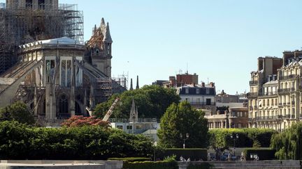 Le site de Notre-Dame et la zone alentour sont pollués au plomb, provenant notamment de la flèche et de la toiture incendiées. (MAXPPP)