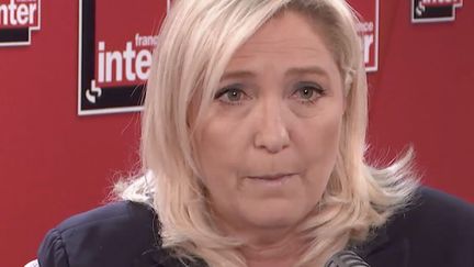 Marine le Pen était l'invitée de France Inter mercredi 10 juin.&nbsp; (CAPTURE ECRAN FRANCE INTER)