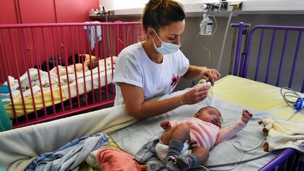 Le service des urgences pédiatriques du CHU de&nbsp;Toulouse (Haute-Garonne), le 31 décembre 2015. (MAXPPP)