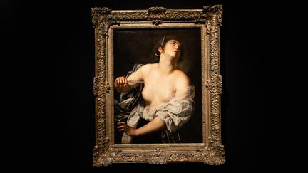 "Lucrèce" d'Artemisia Gentileschi (détail) (AURELIEN MORISSARD / IP3 PRESS / MAXPPP)