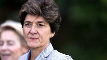 Sylvie Goulard, commissaire européenne candidate au Marché intérieur, le 12 septembre 2019 à Genval (Belgique). (KENZO TRIBOUILLARD / AFP)