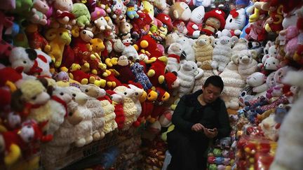 à Shanghaï, des bovidés de toutes les couleurs remplissent les échoppes. (REUTERS/Carlos Barria )