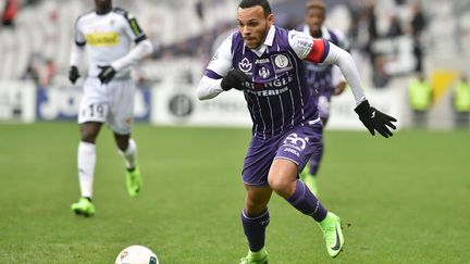 Martin Braithwaite a participé au festival offensif toulousain contre Angers (REMY GABALDA / AFP)