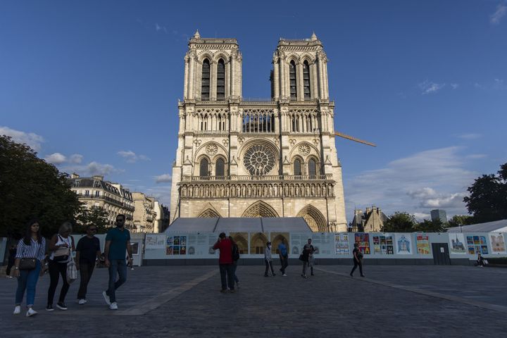 Note Dame de Paris cathedral in 2021. (EMMANUELE CONTINI / NURPHOTO)