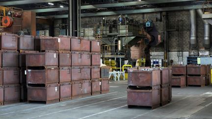 Une usine vide en raison du chômage partiel, à Mulhouse (Haut-Rhin). Photo d'illustration. (VINCENT VOEGTLIN / MAXPPP)