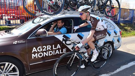 Quentin Jauregui (AG2R-La Mondiale) a grandi sur les routes de Paris-Roubaix (DE WAELE TIM / TDWSPORT SARL)