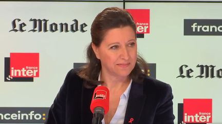 La ministre de la Santé Agnès Busyn, dimanche 25 mars sur France Inter et franceinfo Canal 27. (RADIO FRANCE)