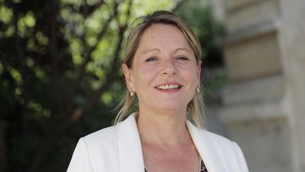 L'ancienne députée Anne-Christine Lang devant l'Assemblée nationale, le 19 juin 2017. (THOMAS SAMSON / AFP)