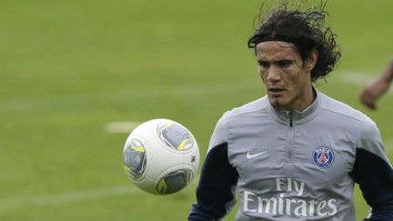 Edinson Cavani à l'entraînement