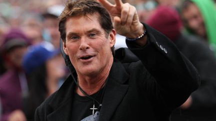 Egalement pr&eacute;sent au c&eacute;l&egrave;bre festival de musique, David Hasselhoff qui avait un peu abus&eacute; de la coloration pour cheveux (entre autres choses)... (BRANDON CLARK / AP / SIPA)