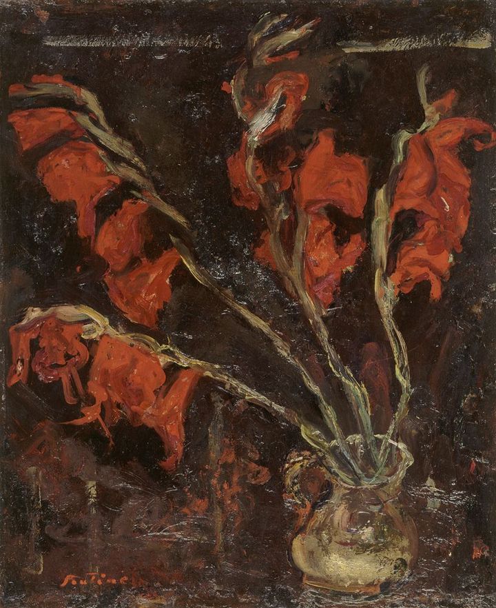 Chaïm Soutine, Les Glaïeuls, vers 1919, Jérusalem, collection particulière
 (ADAGP, Paris 2012 © Photo Elie Posner)