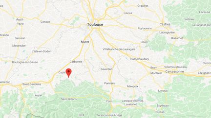 Montberaud, au sud-ouest de Toulouse (Haute-Garonne) (GOOGLE MAPS)