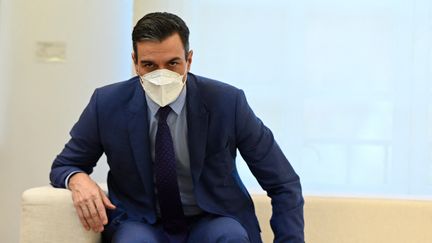 Pedro Sanchez, le Premier ministre espagnol. (OSCAR DEL POZO / AFP)