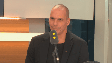 L'ancien ministre grec des Finances Yanis Varoufakis, le 12 octobre 2017. (FRANCEINFO)