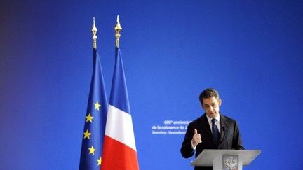 Nicolas sarkozy à Vaucouleurs (AFP/JEAN-CHRISTOPHE VERHAEGEN)