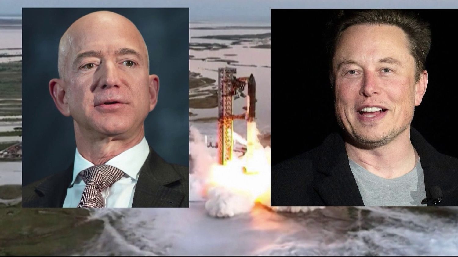 Espace : Jeff Bezos et Elon Musk font décoller leurs fusées à quelques heures d'intervalle