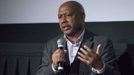 Le réalisateur haïtien Raoul Peck à l'avant-première de son film "Le Jeune Karl Marx" à New York, le 23 février 2018 (M. STAN REAVES / REX / SHUTTERS / SIPA)