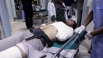 Une photo officielle prise dans un hôpital de Tripoli, el Libye, le 24 mai 2011. (AFP/IMED LAMLOUM)