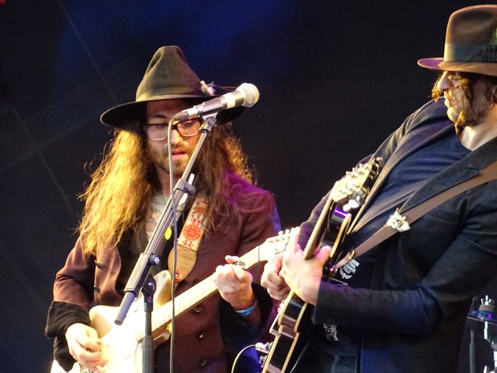 Sean Lennon et son guitariste en second chez GOAST.
 (Laure Narlian)