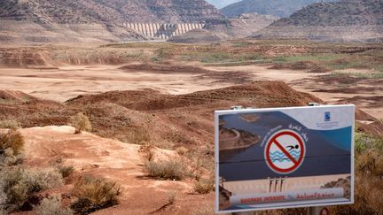 Vue du barrage d'Abdelmoumen, à quelque 60 kilomètres de la ville côtière marocaine d'Agadir, le 23 octobre 2020. (FADEL SENNA / AFP)