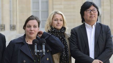 &nbsp; (Emmanuelle Cosse, Barbara Pompili et Jean-Vincent Placé en 2014 © Witt/SIPA)