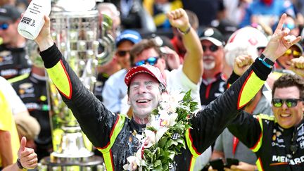 Simon Pagenaud après son succès dans "la plus grande course du monde" l'an passé. (USA TODAY SPORTS / X02835)