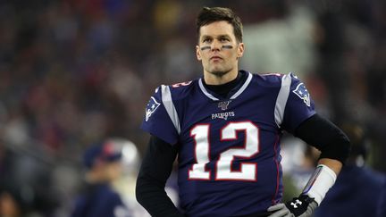 Tom Brady avec le maillot des New England Patriots, le 4 janvier 2020, à Foxborough (Massachusetts). (MADDIE MEYER / GETTY IMAGES NORTH AMERICA)