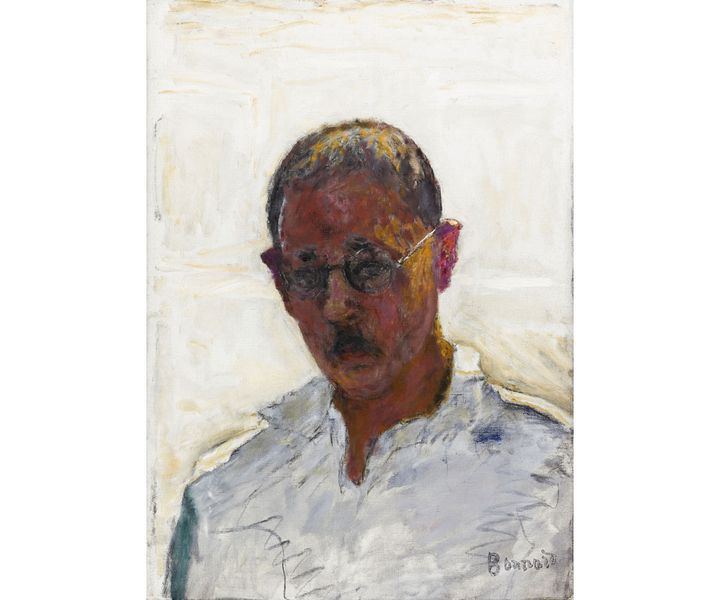 Pierre Bonnard (1867-1947), "Autoportrait sur fond blanc, chemise col ouvert", 1933. (RMN-GRAND PALAIS (FONDATION BEMBERG) / MATHIEU RABEAU)