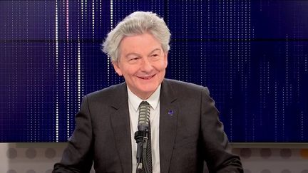 Thierry Breton, commissaire européen au marché intérieur était l'invité du "8h30 franceinfo" vendredi 29 octobre.&nbsp; (FRANCEINFO / RADIOFRANCE)