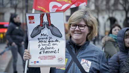 Manifestation pou rl'égalité femmes/hommes, le 8 mars 2016. (MAXPPP)