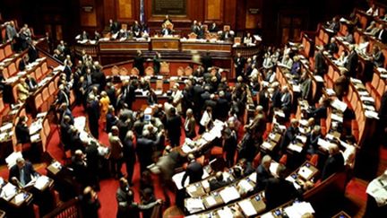 Le sénat italien, le 15 juillet 2010. (AFP - Filippo Monteferte)