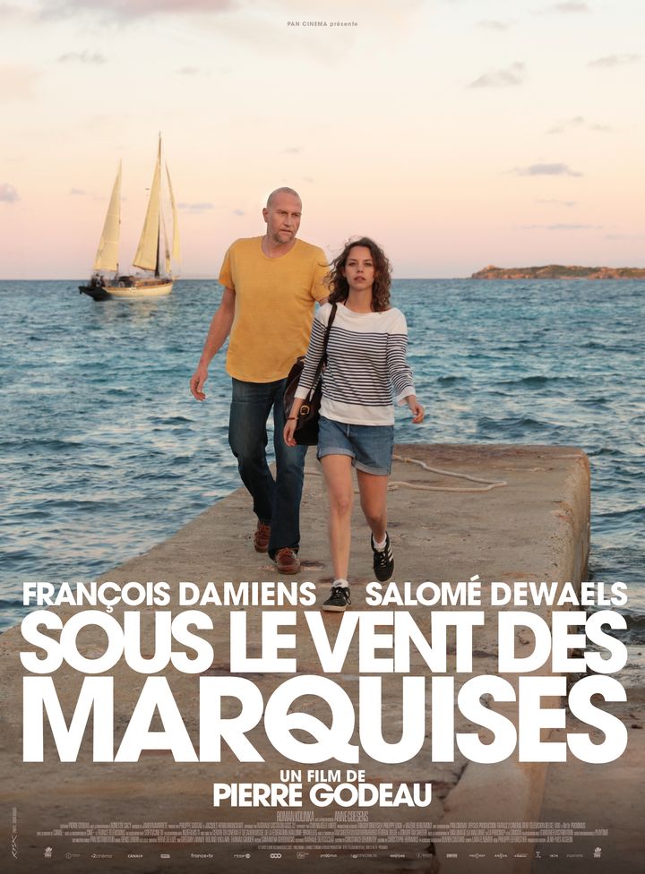 Affiche du film "Sous le vent des Marquises" de Pierre Godeau, sortie le 31 janvier 2024. (PAN DISTRIBUTION)