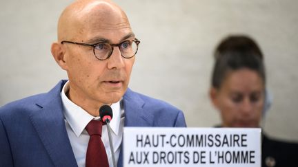 Volker Türk, Haut-Commissaire de l'ONU aux droits de l'homme, le 9 septembre 2024. (FABRICE COFFRINI / AFP)