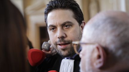 Patrick Klugman, l'avocat de Samuel Sandler, le 25 mars 2019. (THOMAS SAMSON / AFP)