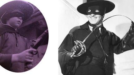 "Pourquoi Zorro ? D'abord le look. Tout de noir vêtu, cheval (Tornado) compris, et surtout la cape. A la fin de chaque épisode vu à la télévision (j'avais également un raccourci du roman originel de Johnston McCulley aux éditions des Deux coqs d'or), c'était la cavalcade avec les copains du quartier. Pour l'occasion, je revêtais un parka en me coiffant de la capuche sur la tête, tout en laissant flotter le vêtement telle une cape. Jusqu’à à un anniversaire où mes parents m’offrirent la sacro-sainte panoplie de Zorro. Ce qui est drôle, c'est qu'adolescent, Dracula est devenu mon héros, aux valeurs toutes différentes, mais également tout vêtu de noir, avec une cape, du moins dans les films. Car il n’en porte  pas dans le roman (chef-d’œuvre) de Bram Stoker, que j'ai lu cinq fois, sans parler de toutes les versions au cinéma que je me passe en boucle. Donc, j'ai adopté la panoplie. Depuis l'âge de 20 ans, je m’habille en noir (sous-vêtements compris) et aujourd'hui porte un Stetson noir qui ne me quitte jamais et avec lequel je dors."
 (Culturebox)