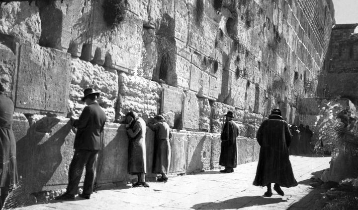 Le mur des lamentations en 1936
 (INTRAN / AFP)