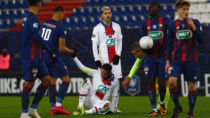 Neymar est sorti blessé face à Caen (SAMEER AL-DOUMY / AFP)