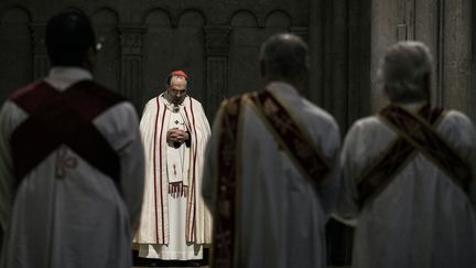 Monseigneur Philippe Barbarin, le 3 avril 2016 à Lyon (Rhône). (JEFF PACHOUD / AFP)