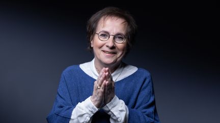 La chanteuse Marie-Paule Belle, à Paris, en décembre 2023. (JOEL SAGET / AFP)