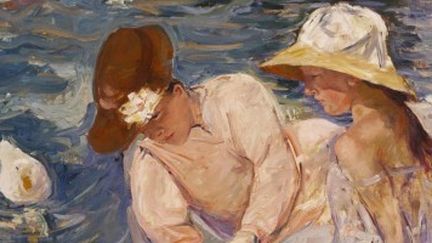 Détail d’une toile de Mary Cassatt, « L’été », 1894  
 (Terra Foundation for American Art)