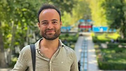 Louis Arnaud, 35, was arrested on September 28, 2022 while visiting Iran.  (AFP PHOTO / FAMILY HANDOUT)