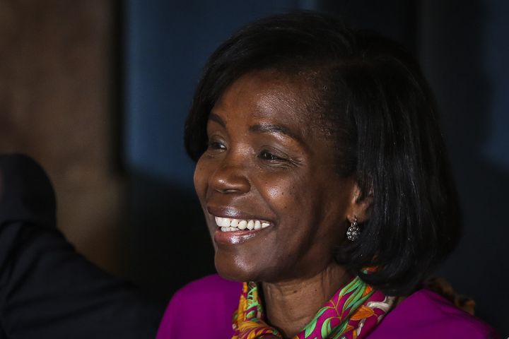 La ministre portugaise de la Justice, Francisca Van Dunem, le 26 octobre 2019 à Lisbonne (CARLOS COSTA / AFP)