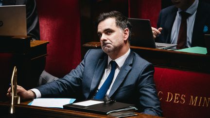 Le ministre du Budget, le 15 octobre 2004, à l'Assemblée nationale. (AMAURY CORNU / HANS LUCAS / AFP)