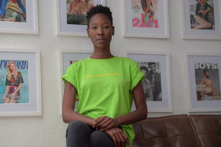 La mannequin brésilienne&nbsp;Shirley Pitta à Sao Paulo au Brésil, le 7 novembre 2020 (NELSON ALMEIDA / AFP)