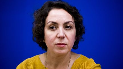 Nadia Bellaoui, l'une des cinq garants du grand débat national, le 22 janvier 2019, à Paris. (VINCENT ISORE / MAXPPP)