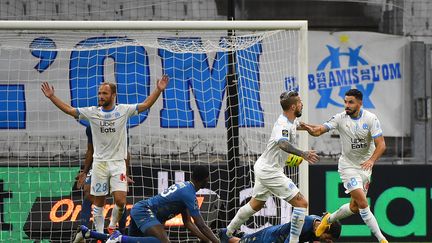 Morgan Sanson a inscrit le but de l'égalisation, dans le temps additionnel (SYLVAIN THOMAS / AFP)